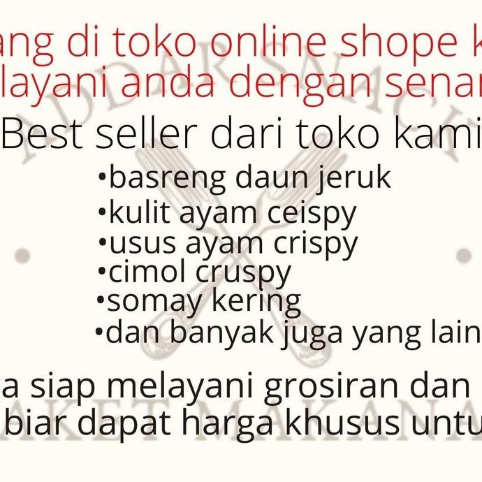 

keripik kulit ayam crispy 500g Cemilan Pedas Snacks Food Kripik