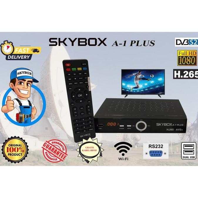 Receiver Parabola Skybox A1 Plus H 265 HEVC AVS+ Full HD 1080p