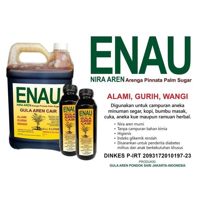 

Gula Aren Cair organik ENAU 100% murni nira Aren
