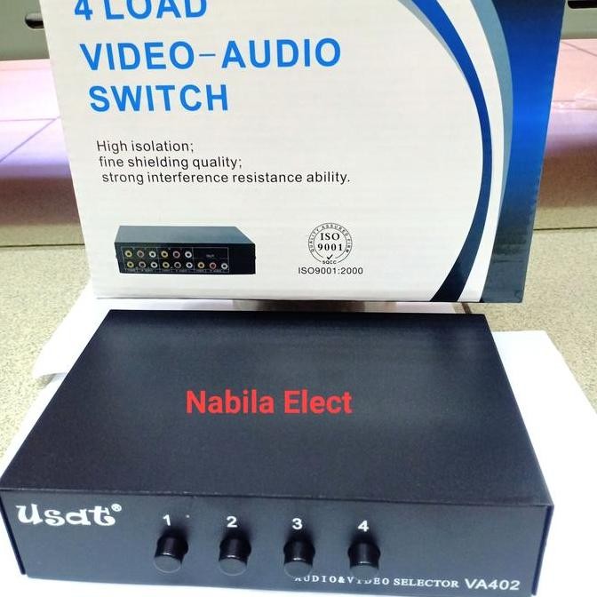 AV Selector/Video Audio switch 4load 402