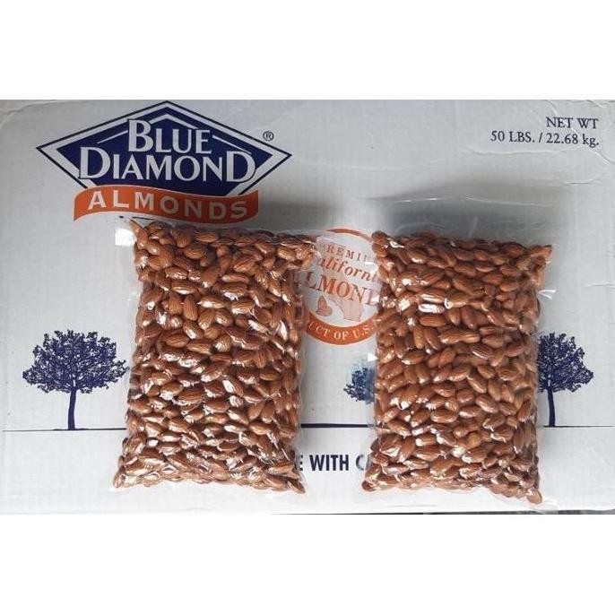 

Kacang Almond Mentah Kupas Utuh Raw Whole Blue Diamond 1kg