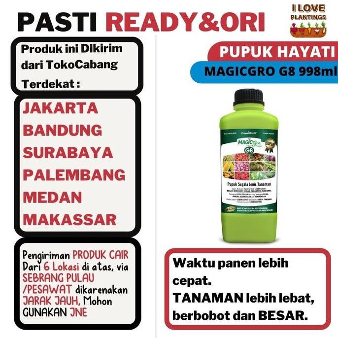 

Terlaris Pupuk Organik Magicgro G8 1L