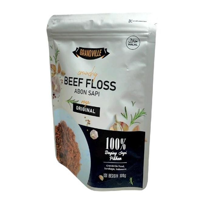 

Grandville Abon Sapi Crunchy 100gr - Abon Ayam dan Ikan - Abon Mpasi Bayi | Abon Anak Non Msg Gluten Free | Abon Cipung
