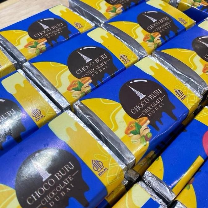 

[mini] Coklat dubai lumer kunafa pistachio 60gram packing kardus bublewarp