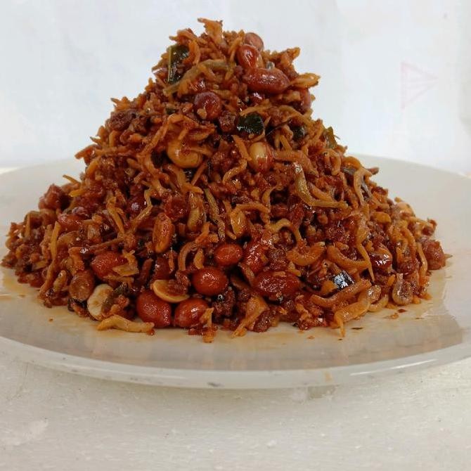 

Teri kacang balado Berat 250gr Pedas Manis Rasa Menggoda Food Makanan siap saji teri medan