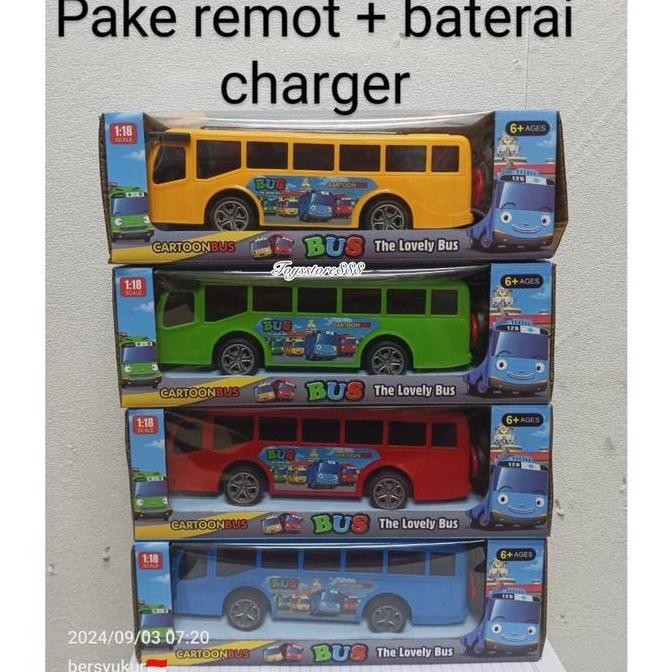 Miliki Rc Tayo 1 : 18 Mainan Bus Remote Control Radio Control Bus Tayo Rc  Mobil Baterai Lampu Toys