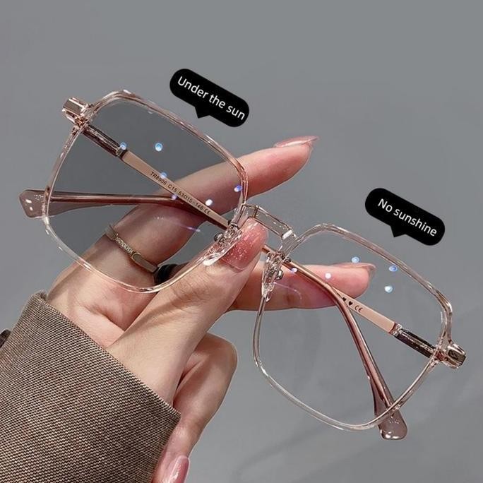 kacamata photocromic minus 0.25 minus 3.25 kacamata fashion Anti-UV 058