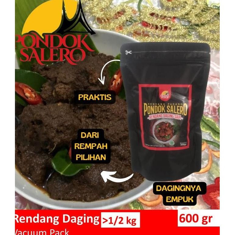 

Rendang Padang Asli/ Pondok Salero/ Rendang Kemasan 600gr