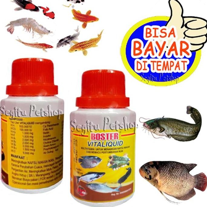 Terlaris Vitamin Ikan Gurame Lele Nila Penggemuk Mas Patin Boster Vitaliquid