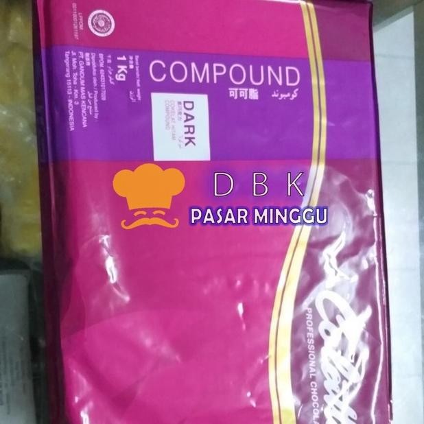 

coklat collata 1kg dark white milk DCC Cooking Chocolate