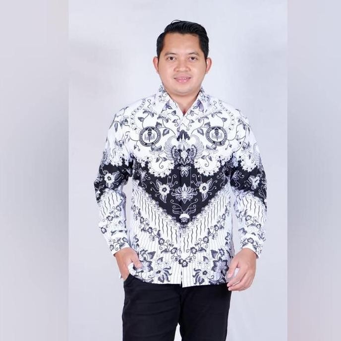 Batik Pgri Pria / Baju Bapak Guru / Sudah Lapis Furing / Bisa Cod / Motif Gunung Jati New Stok