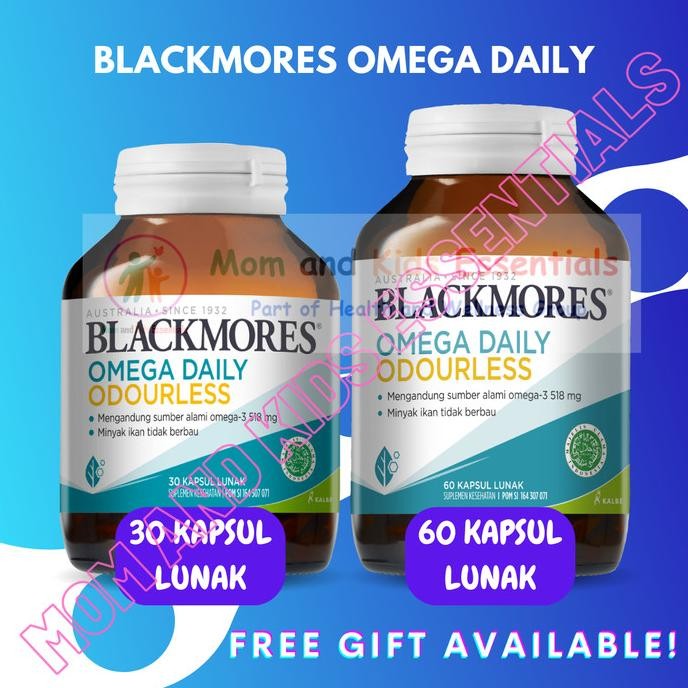 

Terlaris Blackmores Omega Daily Isi 90 Tablet Minyak Ikan Omega 3 Vitamin