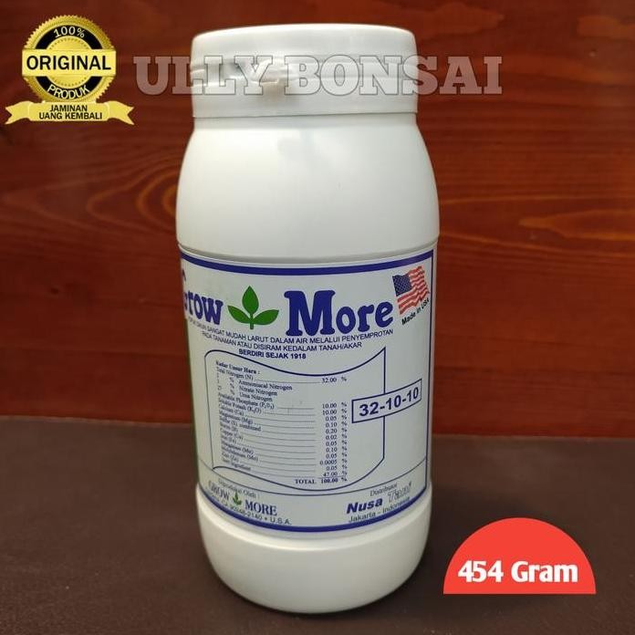 

Terlaris Pupuk Grow More 32-10-10 Npk 454Gr Original Product