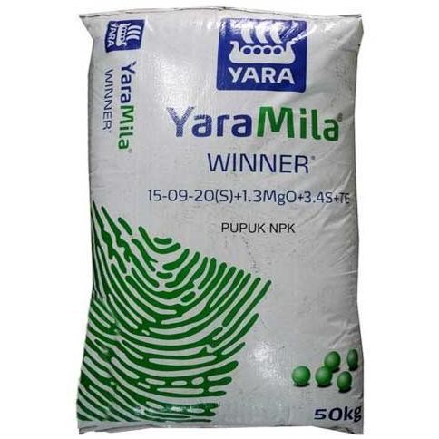 

Terlaris Pupuk Pembuahan Npk Yaramila Winner 15-09-20 +Te Kemasan Repack 1 Kg
