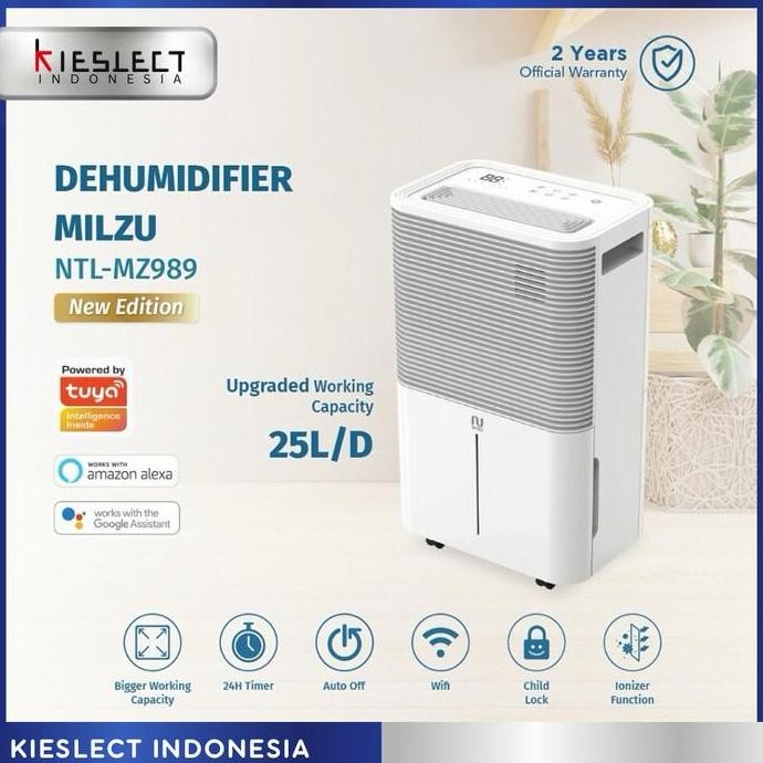Notale Milzu Smart Dehumidifier 20L/Hari With Wifi Better Deerma Dt16C