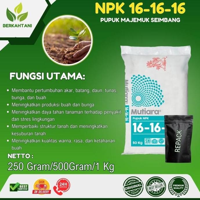 

Terlaris Pupuk Hidroponik Meroke Npk 16-16-16 500 Gram