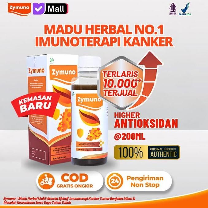 

Zymuno Madu Herbal Solusi Tepat Imunoterapi Kanker Tumor dan Benjolan serta Tingkatkan Imunitas Tubuh & Masalah Kewanitaan
