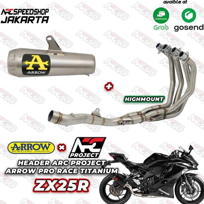 KNALPOT ARROW PRO R + HEADER ARC PROJECT ZX25R FULLSYSTEM