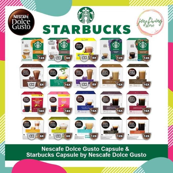 

Dolce Gusto Starbucks Capsule Box Semua Rasa Lengkap Original Nestle