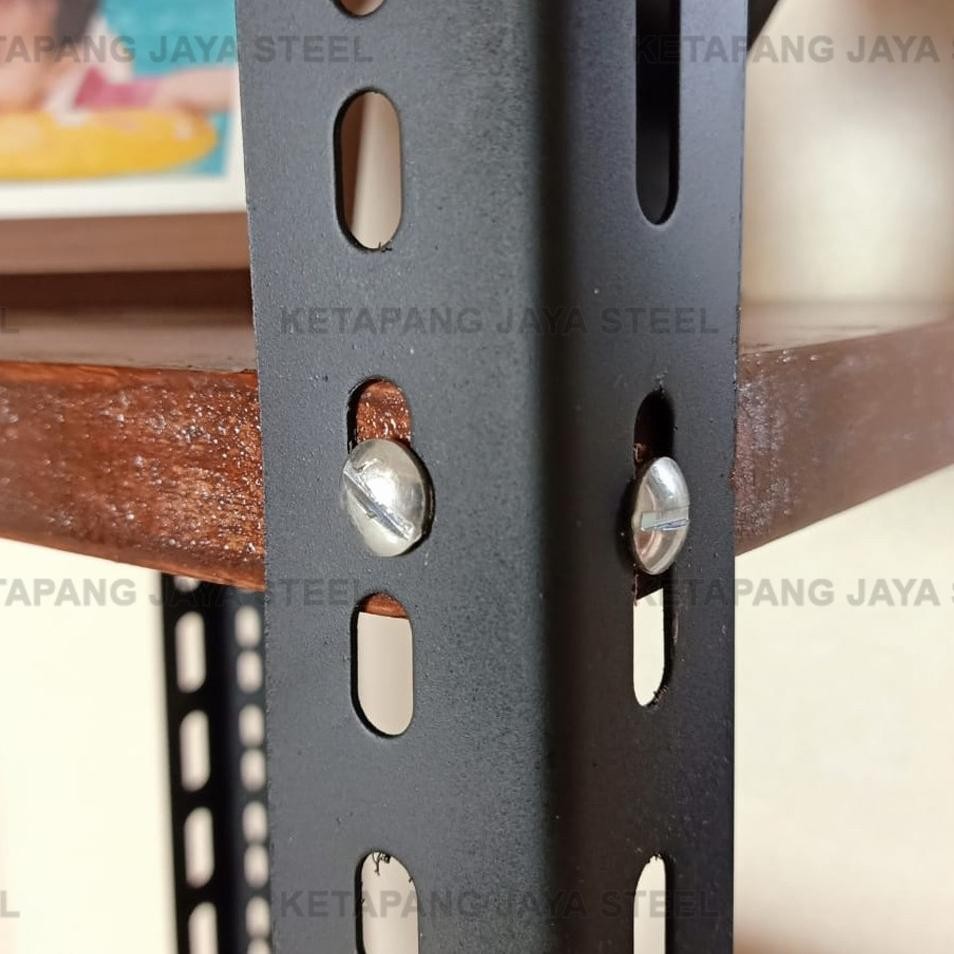 IK Besi Siku Lubang 2 mm, 1.5 Meter Hitam BAGUS dan MURAH!!