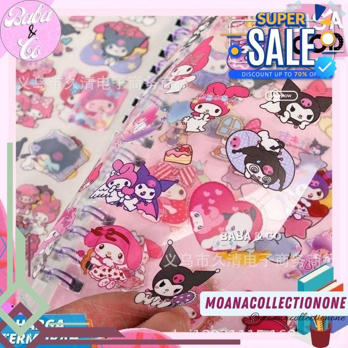 

STICKER BUKU SPIRAL KTER SANRIO KUROMI MELODY HELLOKITY PURIN CUTE BEST SELLER