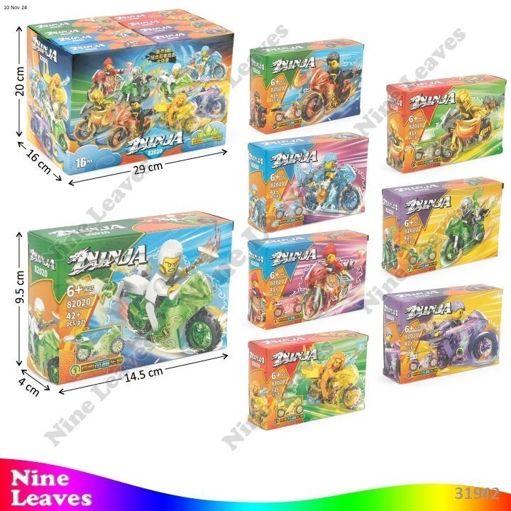 [1 Pcs] Mainan Anak Block Mini Ninjago Motor Ninja Brick