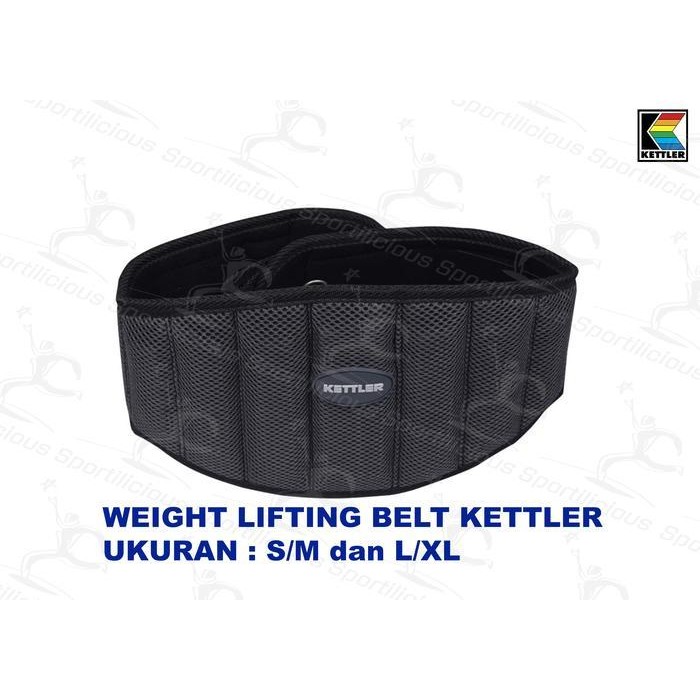 Kettler Weight Lifting Belt Sabuk Angkat Besi Ban Angkat Besi Beban