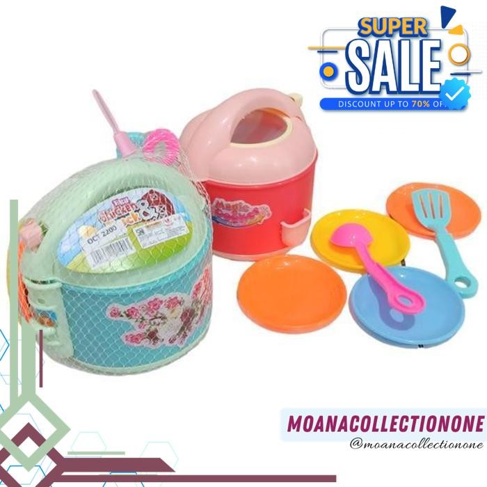 MAINAN PERLENGKAPAN DAPUR MINI RICE COOKER OCT2200 PRODUK TERBAIK
