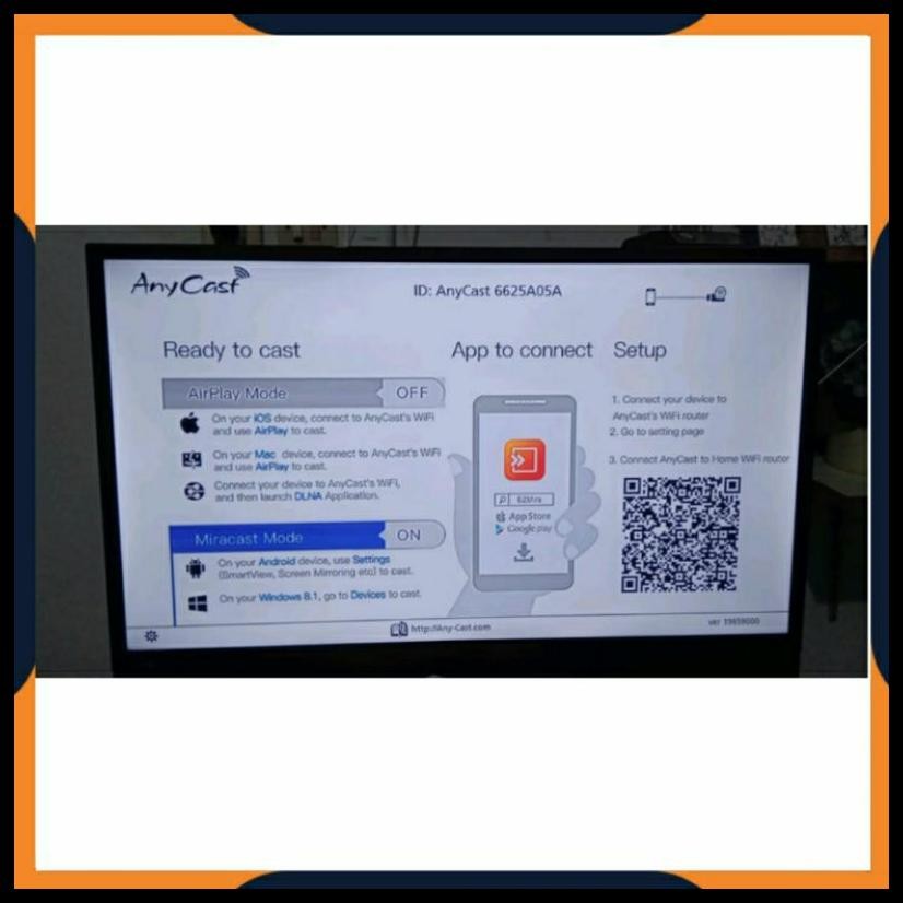 PAKET ANYCAST DONGLE SCREEN MIRRORING DARI HP KE TV TABUNG / WIRELESS ANYCASH DONGLE MIRACAST / PENG