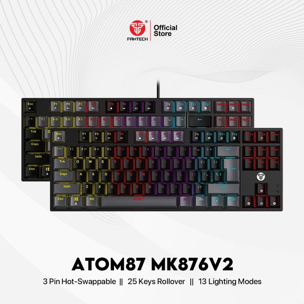 Fantech ATOM MK876 RGB Gaming Mechanical Keyboard TKL