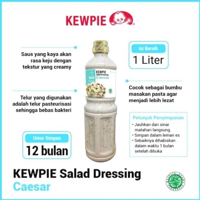 

kewpiee salad dressing caesar 1lt terlaris