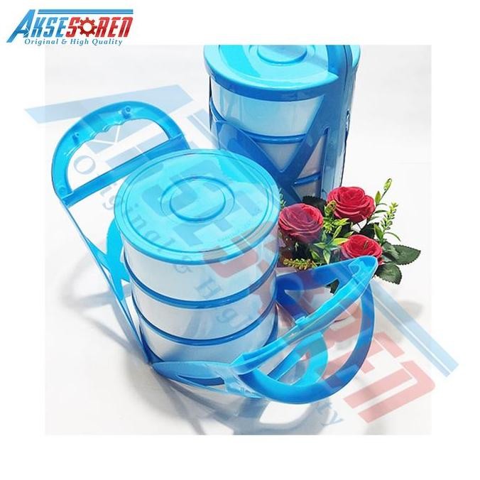 ori - rantang susun plastik monthong [2/3/4 susun] / tempat makan pelastik murah untuk piknik / wada