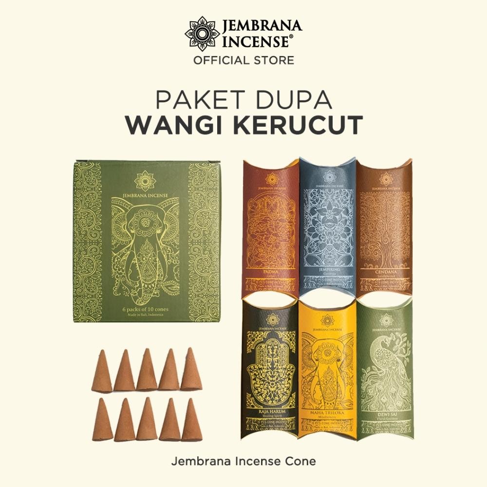 %$# Jembrana Incense - Paket Dupa Wangi Kerucut Bakar khas Bali - 60 pcs Mix Campur Aroma ad-56