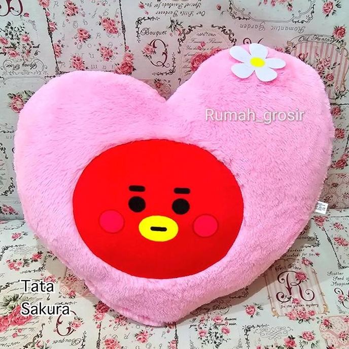 (Rumah Grosir) Bantal Boneka Cute Baby Bt21 Bts Sakura Cherry Blossom Cooky Chimmy Tata Rj Original