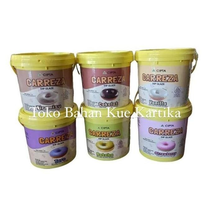 

Diskon! Carreza Dip Glaze 1Kg All Variant Topping Donat