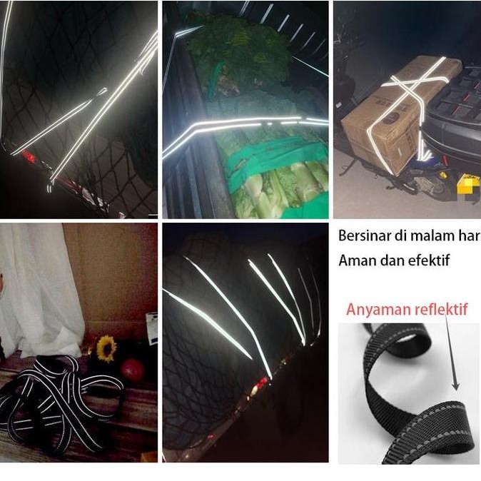 5M/10Mtali Pengikat Kargo Tali Pengikat Sabuk Truk Tali Krek Sound 5/10 Meter Bercahaya Rachet Tie D