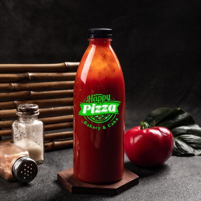 

Tersedia saus - saos - sauce tomat untuk pizza HOMEMADE 100 tomat asli