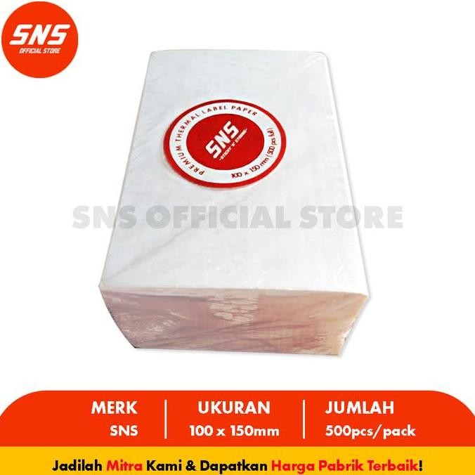 

ready STICKER LABEL THERMAL100 x 150 mm 500 Pcs FULL SNS