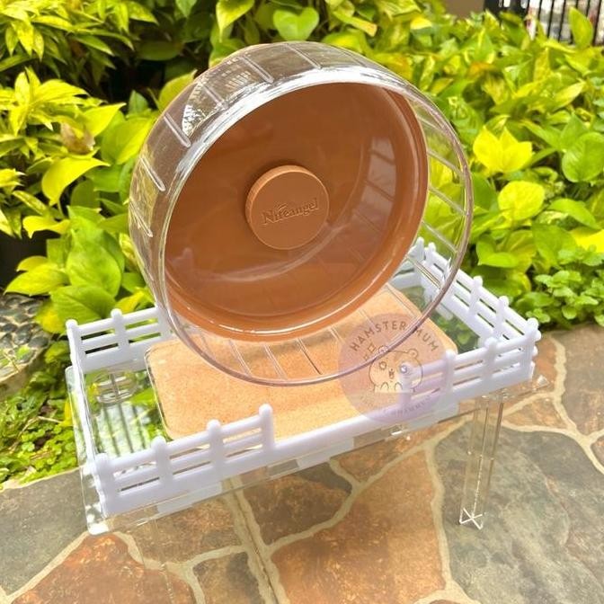 Platform Hamster Akrilik Pagar | Meja Hamster Akrilik