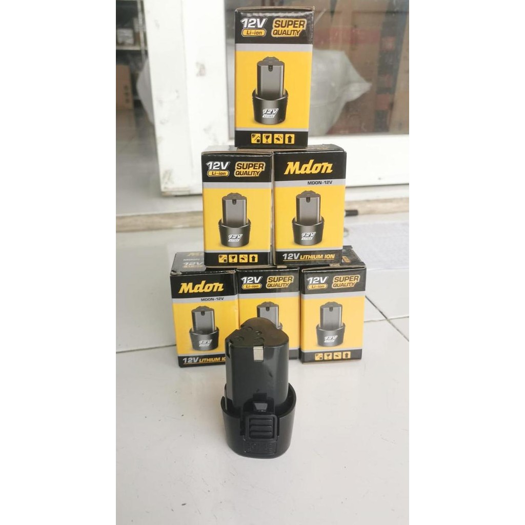 BEBAS ONGKIR - MOLLAR Baterai 12Volt 2.0Ah Sparepart Baterai Bor Cordless Battery Bor