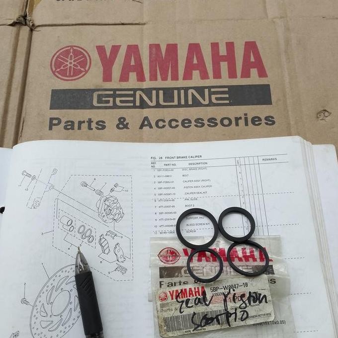 Promo Seal Piston Kaliper Depan RX King New Scorpio Original YGP NOS COD