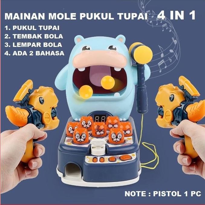 TERBARU - Mainan Anak Hippo Beat Hamster Whack a Mole Super Seru