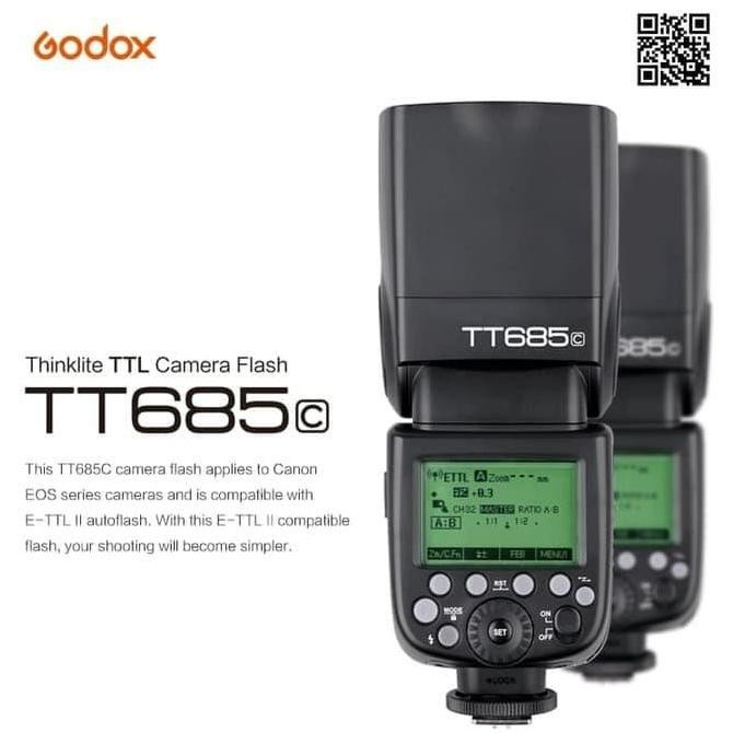 Flash Godox Tt-685Ctt685C Tt 685C For Canon Ttl New Stok