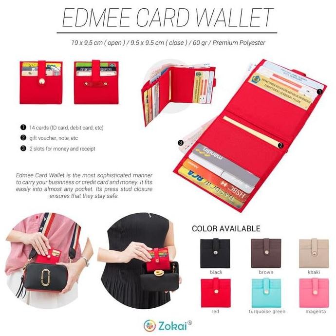 

BEBAS ONGKIR - Zokai Edmee Card Wallet D'renbellony - Card Holder - Dompet Kartu