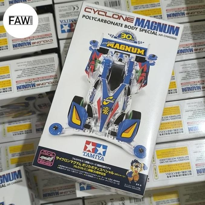 Tamiya Kit Cyclone Magnum Polycarbonate Body Special Fully Cowled Mini 4WD 30th Anniversary - Kit AR
