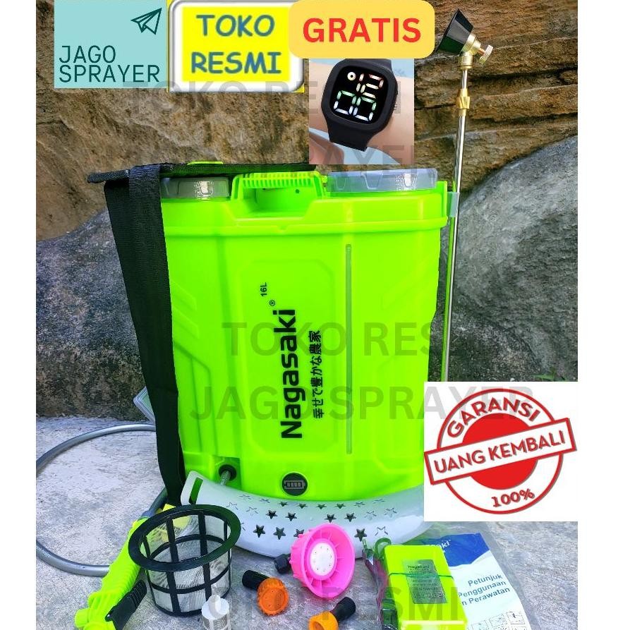 Toko RESMI 2024-2025 Nagasaki 16L, 6 Liter / menit ISO Jepang Sprayer Elektrik Tangki Tengki Alat Se