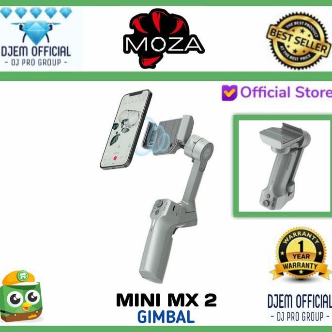 Moza Mini Mx 2 3-Axis Ai Gimbal Stabilizer Hp Actioncam Moza Mini Mx2 New Stok