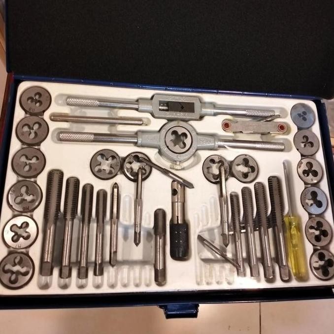 

101827 TAP AND DIES SET 40 PCS GOLDEN COLOR