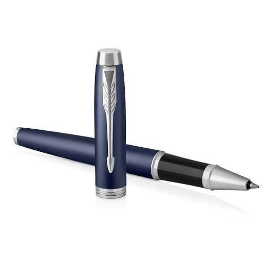 

Pulpen Parker IM Matte Blue Chrome Trim CT Roller Ball RB Original