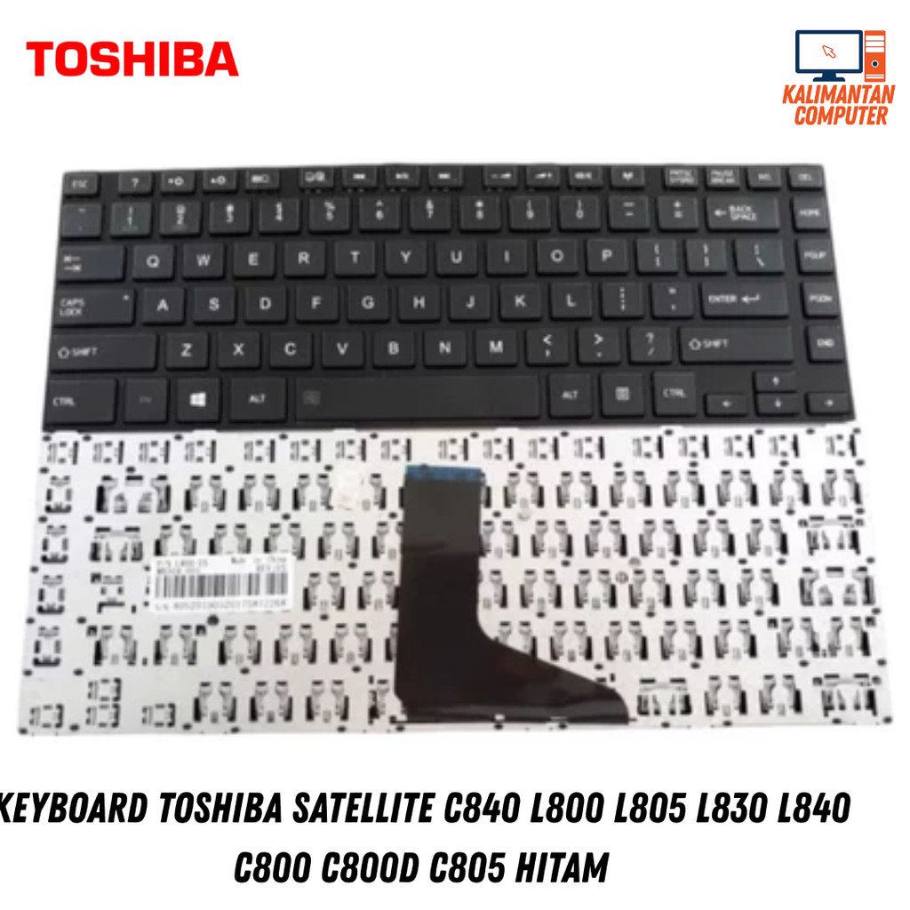 Keyboard Toshiba Satellite C800 / Keyboard Laptop Toshiba C840 L800 L805 L830 L840 C800 C800D C805